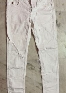 USPA Unisex White Jeans