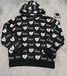 CDG PLAY Heart Print Hoodie