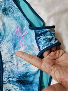 🇳🇿💫💗Blue Abstract Bikini Bottom