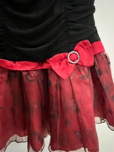 Chic Black &amp; Red Party Dress – Imported f