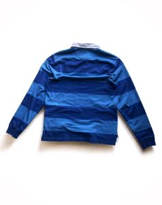 Vintage Y2K Nike Blue Striped Polo Shirt