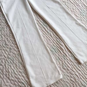White Flared Pants