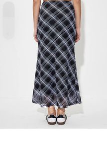 Plaid Maxi Skirt