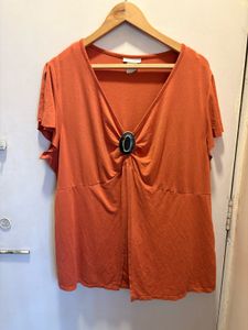 Beautiful Over Size Imported Rust Top
