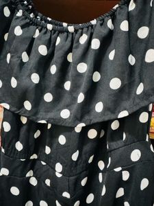 Polka Dot Off-Shoulder Dress