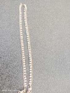 Women Silver Pleted Artificial Two Ankles Set