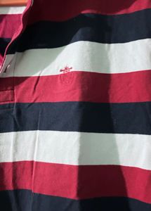 Red And White Selected Homme Tshirt