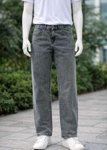 Grey Wide Leg Jeans