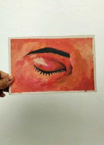 Crimson Dream Eye Painting