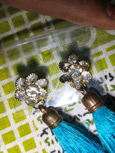 Blue Long Earrings