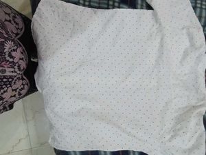 New Dotted White Top Branded Stuff