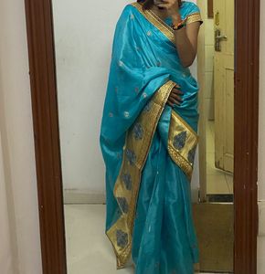 Blue Silk Saree