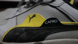 Puma Sneakers | Grey colour With Yellow Carpo Tag