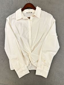 Knotted Cream Blouse