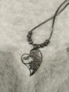 Heart Pendant oxidised Necklace