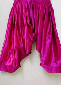 Pink Satin Salwar Suit