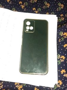 Black -Golden Vivo Y21 Mobile Back Cover