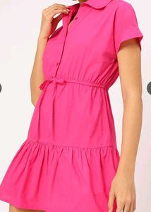 Pink Shirt Dress