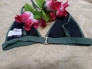 Green Triangle Bra
