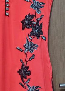 Tomato Red Kurti For Women