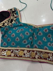 Designer  Blouse With Original Mirror Work Bust 32