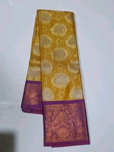 Gold Woven Kanjivaram Silk Saree
