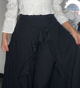 Ruffle wrap Long skirt