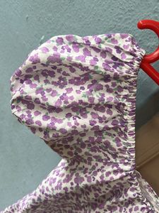 Floral  Lavender Mini Dress