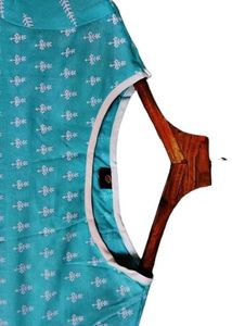 Women Straight Kurta Blue
