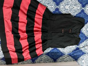 Striped Fit & Flare Dress