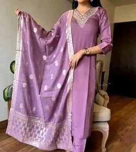 Elegant Purple Kurta Set