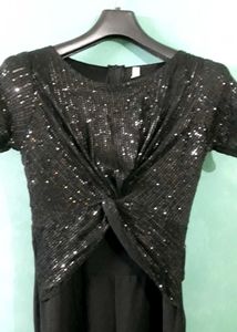 Black Sequin Jumpsuit