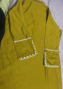 Elegant Olive Green Kurta