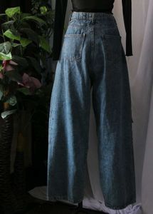 Cargo Denim Rhinestones Pants