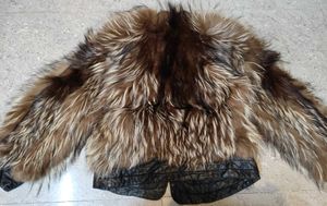 leather and fur cum vintage inspired jacket