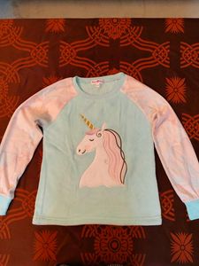 Cute Unicorn Girls' Long Sleeve Top