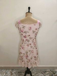 Floral Chiffon Midi Dress