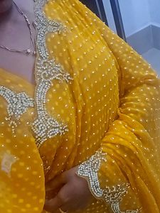Elegant Yellow Saree