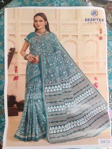 Deeptex Print Cotton Saree