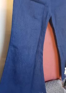 Wide Leg Denim Pants