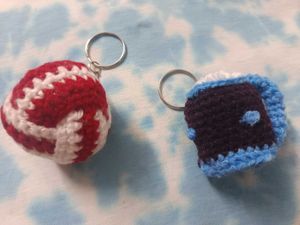 Crochet Combo Pack Of Coffee Mug And Tennis Ball