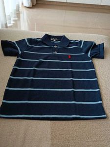 Ralph Lauren Polo Collar blue stripe t-shirt