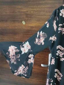 Floral Print Wrap Dress