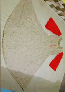 Beautiful Red Sleeves Gawn