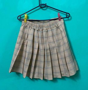 Pleated Mini Skirt