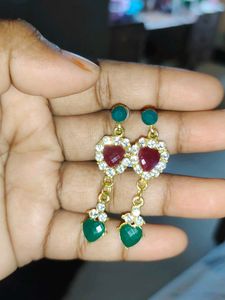 Heart Drop Earrings