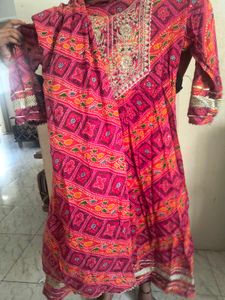 Pink Embroidered Kurta Set