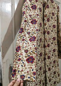 Rad+Blue Floral Design Sherwani