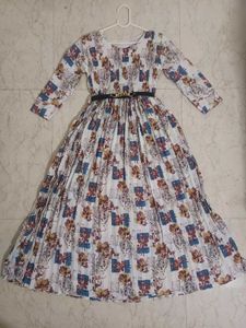 Elegant Floral Print Maxi Dress