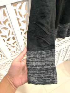 ✈️ Imported Stylish Black Wrap Sweater C